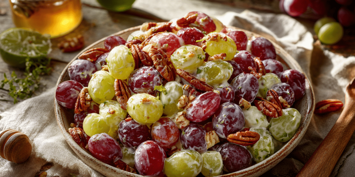 Creamy Grape Salad With Southern Charm And Zesty Flair - Thefoodiebunch Creamy Grape Salad With Southern Charm And Zesty Flair