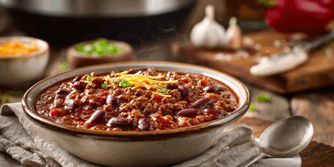 Slow Cooker Hearty Beef Chili