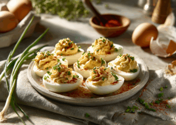 Gourmet Deviled Eggs With Dijon And Smoked Paprika Flair
