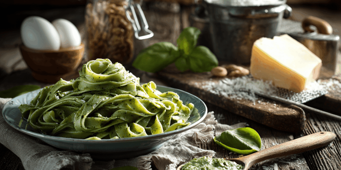 Playful Green Slime Pasta That’S Surprisingly Gourmet