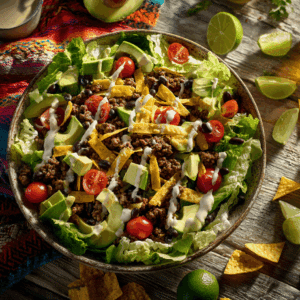 Loaded Beef Taco Salad
