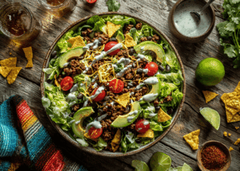 Loaded Beef Taco Salad