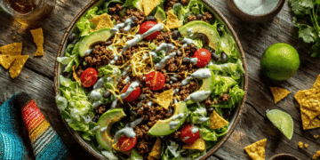 Loaded Beef Taco Salad