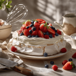 Classic Pavlova With Fresh Berries
