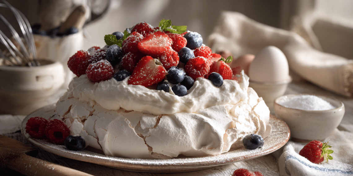 Classic Pavlova With Fresh Berries