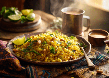 Classic Kanda Poha (Flattened Rice With Onion &Amp; Spices)