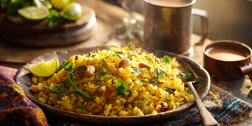 Classic Kanda Poha (Flattened Rice With Onion &Amp; Spices)