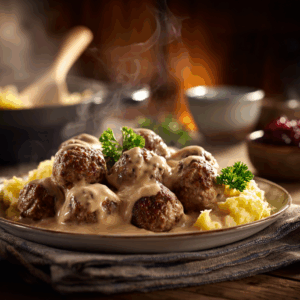 Comforting Swedish Meatballs With Rich Creamy Gravy - Thefoodiebunch Classic Swedish Meatballs With Creamy Gravy