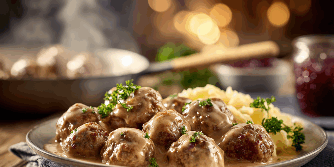Comforting Swedish Meatballs With Rich Creamy Gravy - Thefoodiebunch Classic Swedish Meatballs With Creamy Gravy