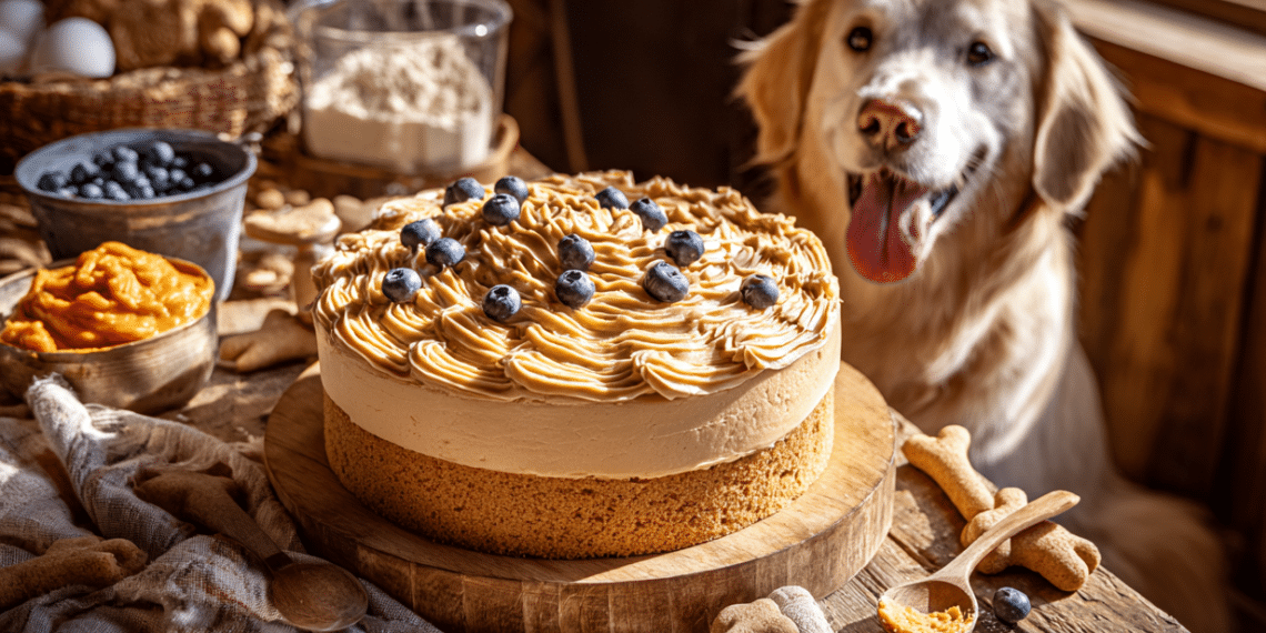 Peanut Butter &Amp; Pumpkin Dog Cake