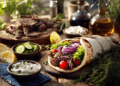 Authentic Greek Lamb Gyros With Tzatziki