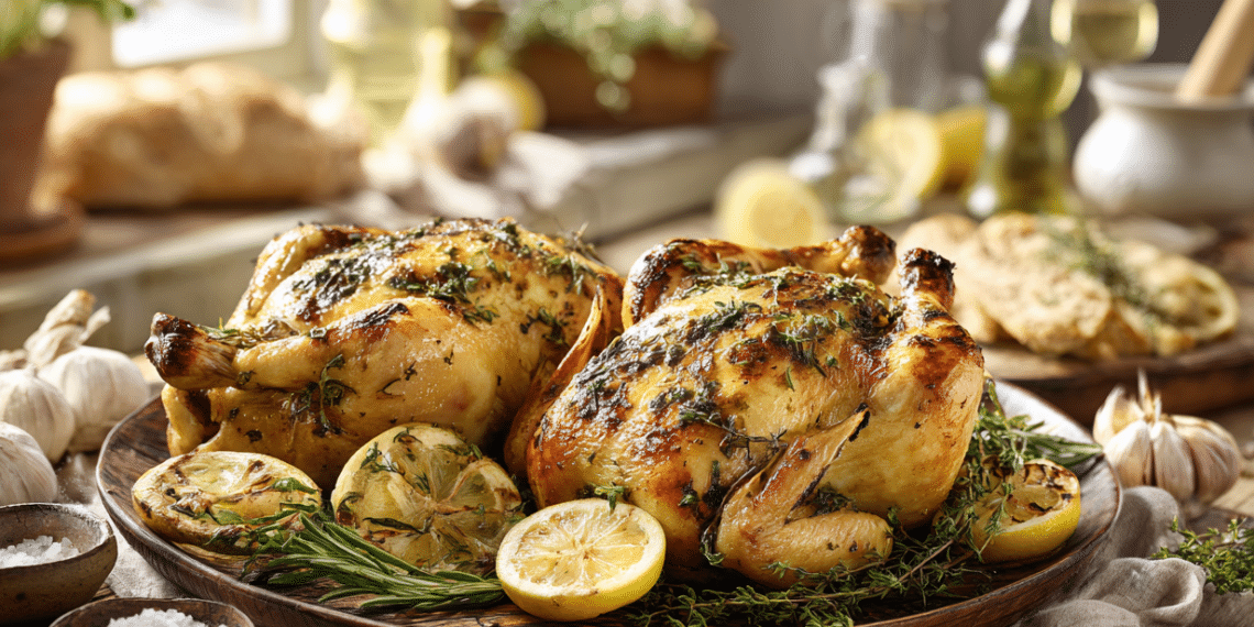 Herb-Roasted Cornish Hen With Garlic And Lemon